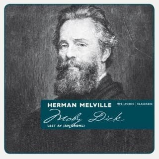 Moby Dick – Herman Melville, lydbokens omslag