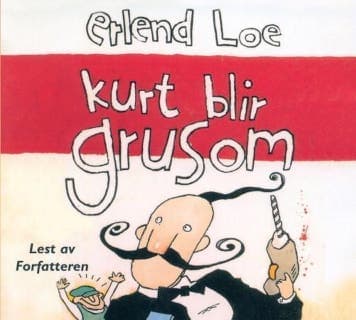 Kurt blir grusom – Erlend Loe, lydbokens omslag