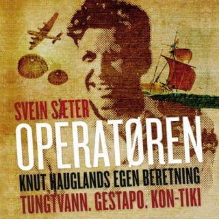 Operatøren – Knut Haugland og Svein Sæter, lydbokens omslag