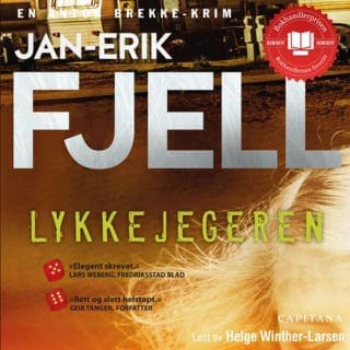 Lykkejegeren – Jan-Erik Fjell, lydbokens omslag