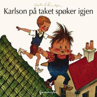 Karlson på taket spøker igjen – Astrid Lindgren, lydbokens omslag