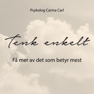 Tenk enkelt – Carina Carl, lydbokens omslag