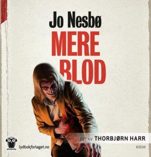 Mere blod – Jo Nesbø, lydbokens omslag