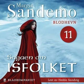 Blodhevn – Margit Sandemo, lydbokens omslag