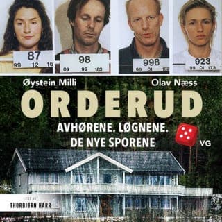Orderud – Øystein Milli og Olav Næss, lydbokens omslag