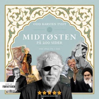 Midtøsten på 200 sider – Odd Karsten Tveit, lydbokens omslag