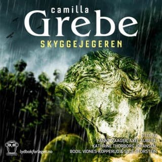 Skyggejegeren – Camilla Grebe, lydbokens omslag