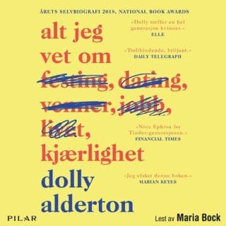 Alt jeg vet om kjærlighet – Dolly Alderton, lydbokens omslag