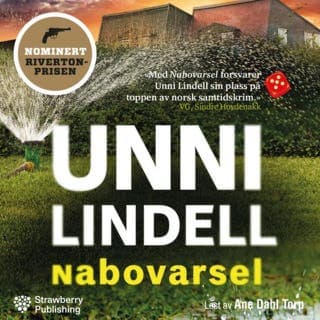Nabovarsel – Unni Lindell, lydbokens omslag