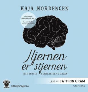 Hjernen er stjernen – Kaja Nordengen, lydbokens omslag