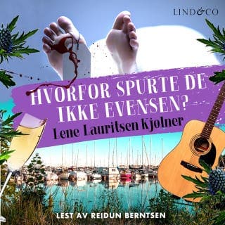 Hvorfor spurte de ikke Evensen? – Lene Lauritsen Kjølner, lydbokens omslag