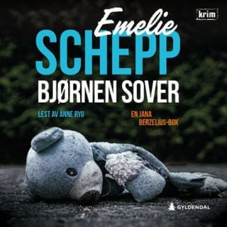 Bjørnen sover – Emelie Schepp, lydbokens omslag