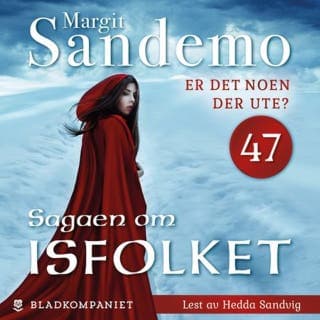 Er det noen der ute? – Margit Sandemo, lydbokens omslag