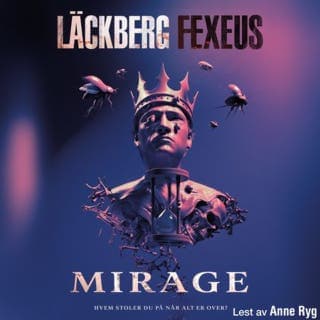 Mirage – Camilla Läckberg og Henrik Fexeus, lydbokens omslag