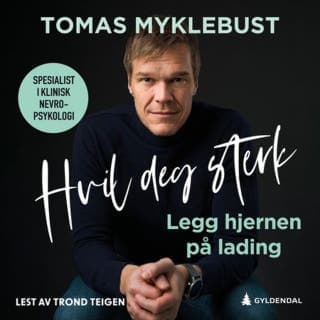 Hvil deg sterk – Tomas Brandal Myklebust, lydbokens omslag
