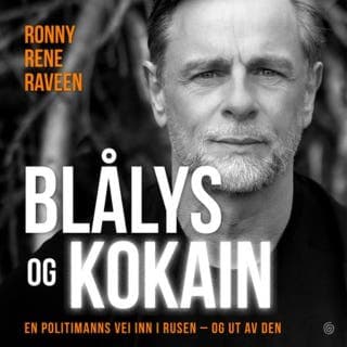 Blålys og kokain – Ronny Rene Raveen, lydbokens omslag