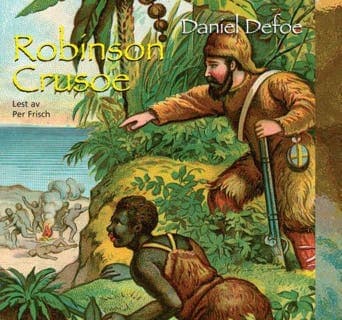 Robinson Crusoe – Daniel Defoe, lydbokens omslag