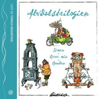 Alvdalstrilogien – Kjell Aukrust, lydbokens omslag