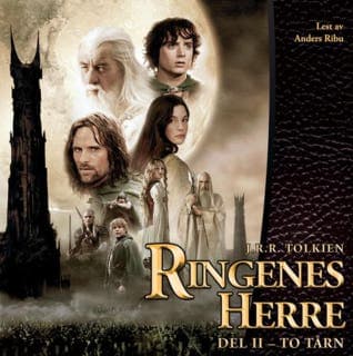 Ringenes herre II – J. R. R. Tolkien, lydbokens omslag