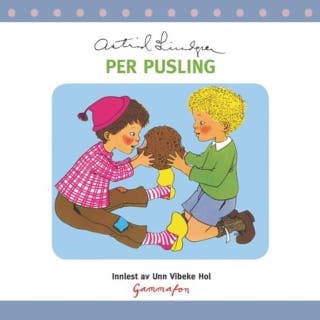 Per Pusling – Astrid Lindgren, lydbokens omslag