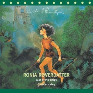 Ronja Røverdatter – Astrid Lindgren, lydbokens omslag