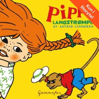 Pippi Langstrømpe – Astrid Lindgren, lydbokens omslag
