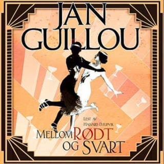 Mellom rødt og svart – Jan Guillou, lydbokens omslag