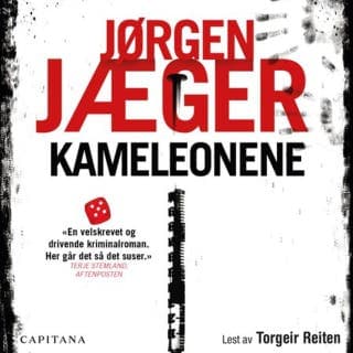 Kameleonene – Jørgen Jæger, lydbokens omslag