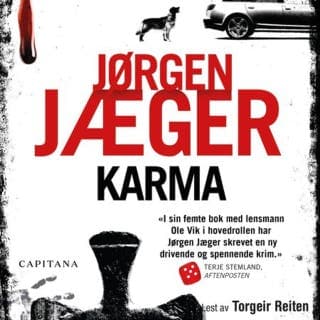 Karma – Jørgen Jæger, lydbokens omslag