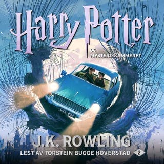 Harry Potter og Mysteriekammeret – J.K. Rowling, lydbokens omslag
