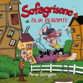 Sofagrisene blir berømte – Arne Svingen, lydbokens omslag