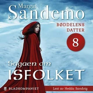 Bøddelens datter – Margit Sandemo, lydbokens omslag