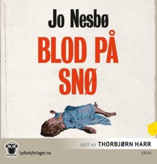 Blod på snø – Jo Nesbø, lydbokens omslag