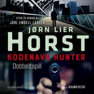 Kodenavn Hunter – Jørn Lier Horst og Jarl Emsell Larsen, lydbokens omslag