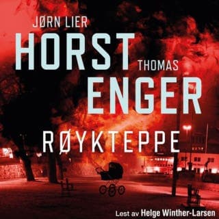 Røykteppe – Jørn Lier Horst og Thomas Enger, lydbokens omslag