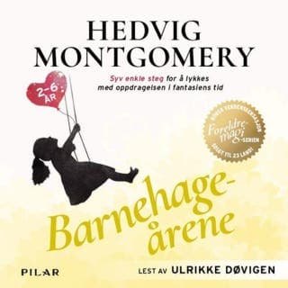 Barnehageårene – Hedvig Montgomery og Eivind Saether, lydbokens omslag