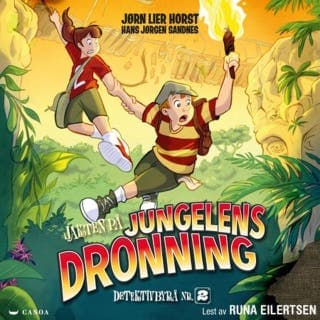 Jakten på jungelens dronning – Jørn Lier Horst, lydbokens omslag