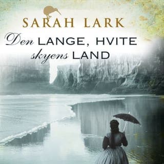 Den lange, hvite skyens land – Sarah Lark, lydbokens omslag