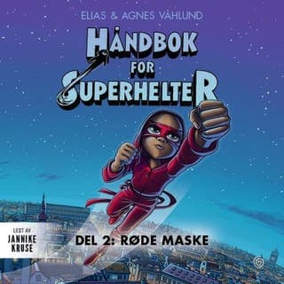 Røde maske – Elias Våhlund, lydbokens omslag