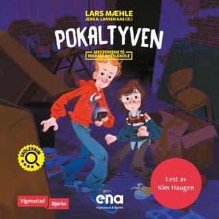 Pokaltyven – Lars Mæhle, lydbokens omslag