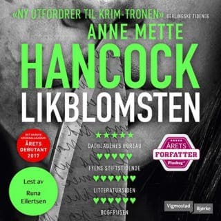 Likblomsten – Anne Mette Hancock, lydbokens omslag