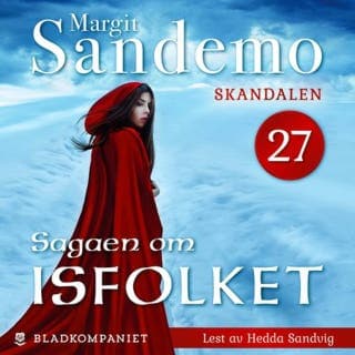 Skandalen – Margit Sandemo, lydbokens omslag