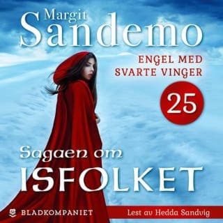 Engel med svarte vinger – Margit Sandemo, lydbokens omslag