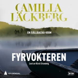 Fyrvokteren – Camilla Läckberg, lydbokens omslag