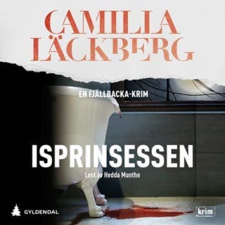 Isprinsessen – Camilla Läckberg, lydbokens omslag