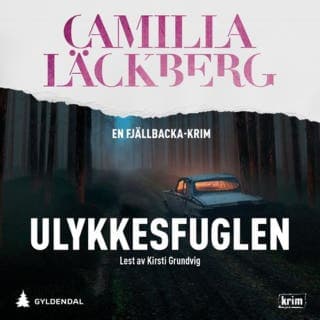 Ulykkesfuglen – Camilla Läckberg, lydbokens omslag