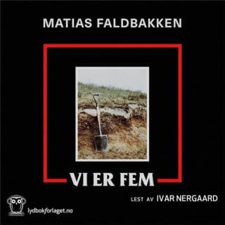 Vi er fem – Matias Faldbakken, lydbokens omslag