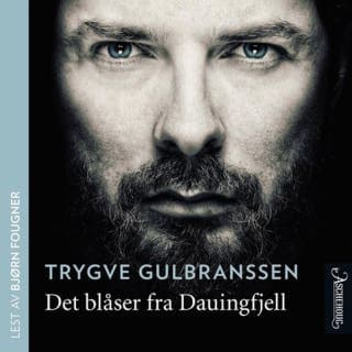 Det blåser fra Dauingfjell – Trygve Gulbranssen, lydbokens omslag