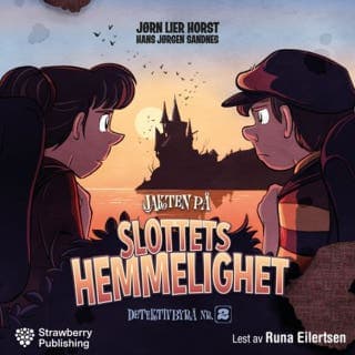 Jakten på slottets hemmelighet – Jørn Lier Horst, lydbokens omslag