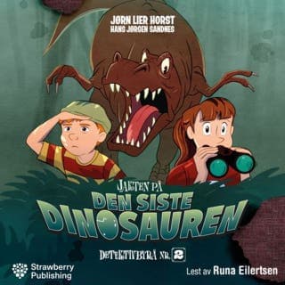 Jakten på den siste dinosauren – Jørn Lier Horst, lydbokens omslag